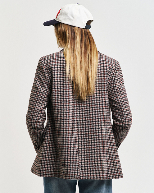Пиджак Reg Houndstooth Blazer ПЕСОЧНЫЙ