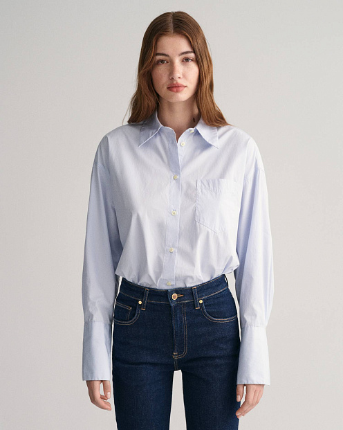 Рубашка OS POPLIN HIGH CUFF SHIRT СВЕТЛО-ГОЛУБОЙ