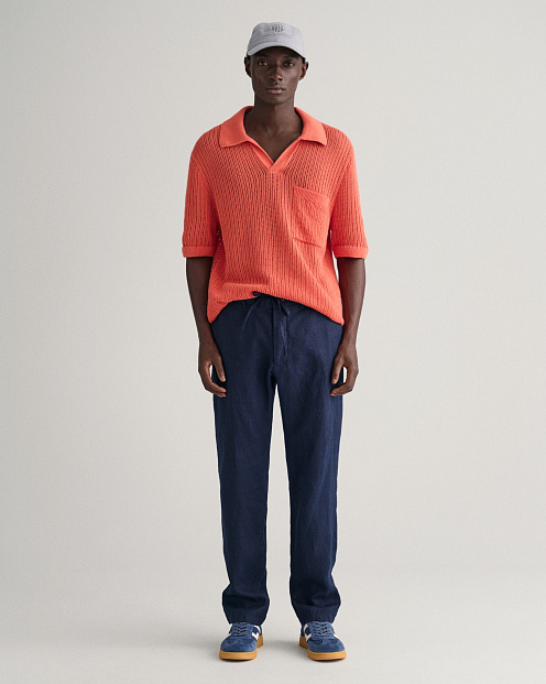 Брюки Relaxed Linen Ds Pants СИНИЙ