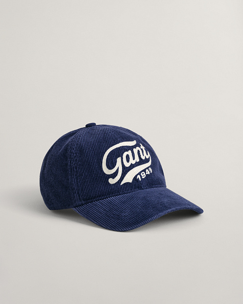 Кепка Logo Washed Cord Cap САПФИРОВЫЙ