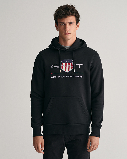 Толстовка Reg Archive Shield Hoodie ЧЕРНЫЙ