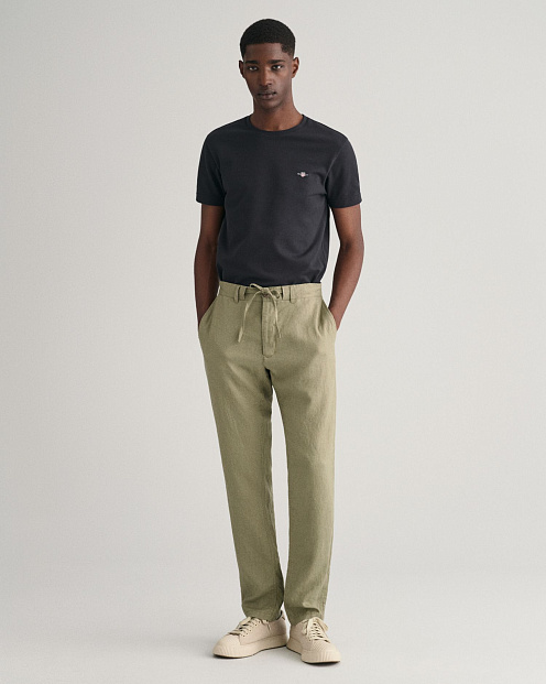 Брюки Relaxed Linen Ds Pants ОЛИВКОВЫЙ
